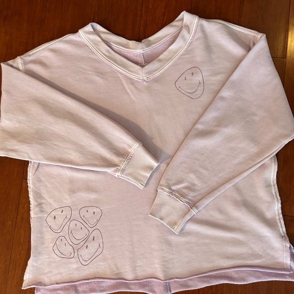 Aerie Wonder Oversized V-Neck Sweatshirt - Picture 3 of 9